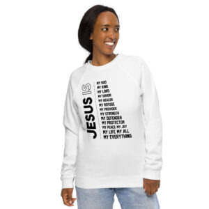 Unisex Everything organic raglan sweatshirt